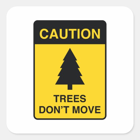 木が動かない スクエアシール (正面)