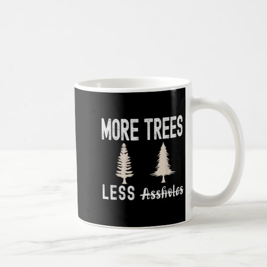木が増えて穴が減る クリスマスのセーター コーヒーマグカップ (右)