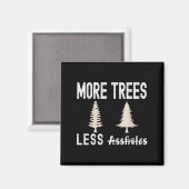 木が増えて穴が減る クリスマスのセーター マグネット (正面/裏面)
