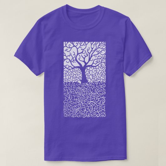 木が枯れた Tシャツ (デザイン正面)