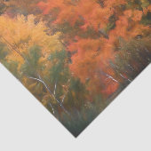 木が落ちる森 林 オレンジ 黄色 美しい 薄葉紙 (詳細)