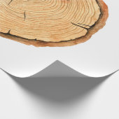 木が鳴る。水彩イラストレーション。手引き ラッピングペーパー (角)