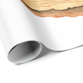 木が鳴る。水彩イラストレーション。手描きab ラッピングペーパー (ロールコーナー)