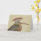 木こりのカードをヘルガ カード (黄色い花)