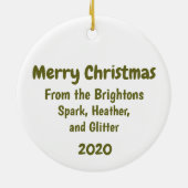 木こりのギフト木の転が削盤 セラミックオーナメント (裏面)