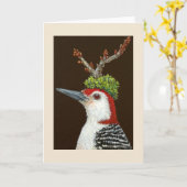 木こりのグリーティングカードのサイモン カード (黄色い花)