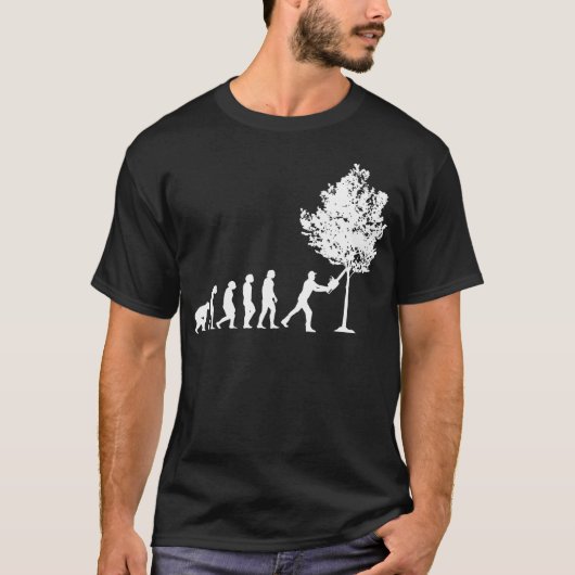 木こりの進化系木工 ウッドワーキング Tシャツ (正面)