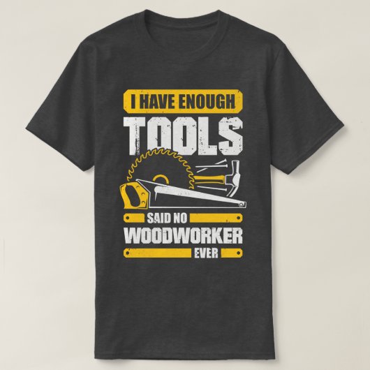木こりは今まで言わなかった Tシャツ (デザイン正面)