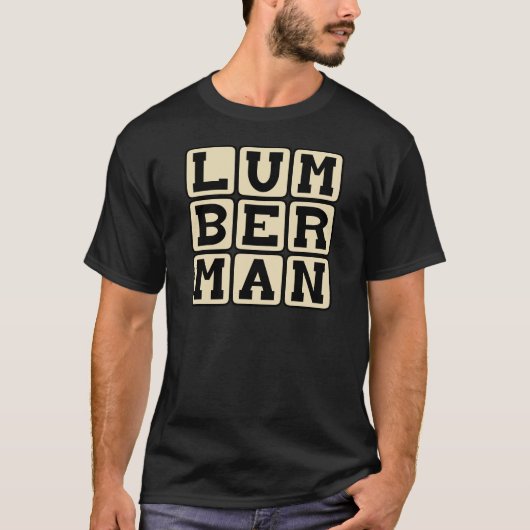 木こり、木材伐採者 Tシャツ (正面)
