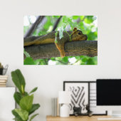 木で休むリス ポスター (ホームオフィス)