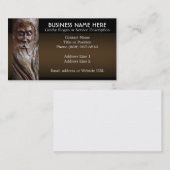 木で切り分けられる顔 名刺 (正面/裏面)