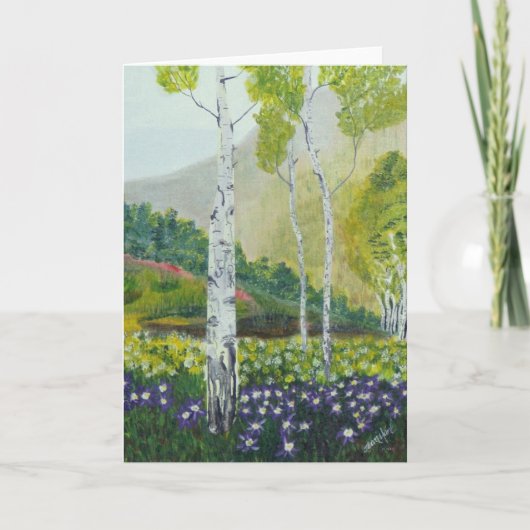 木で切り分けられる シーズンカード (正面)