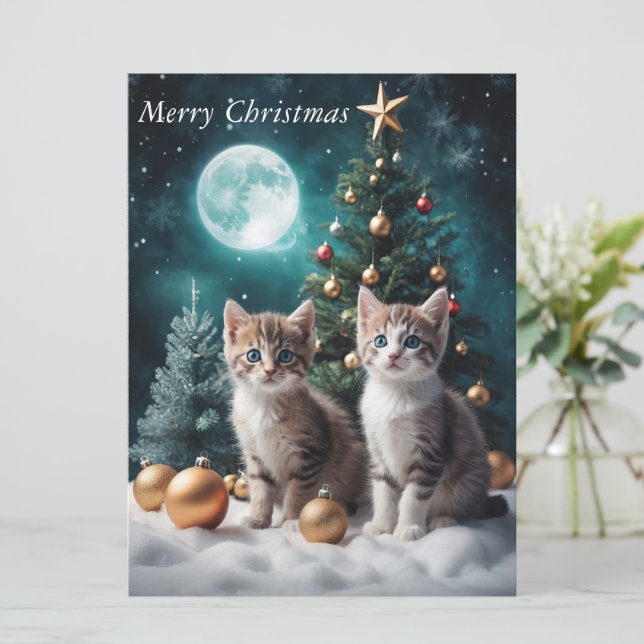 木で子猫とクリスマスイブ (スタンド正面)