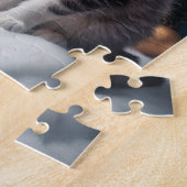 木で子猫とクリスマスイブ ジグソーパズル (側面)