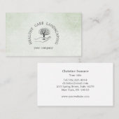 木で手 名刺 (正面/裏面)