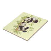 木で遊んでいるパンダ タイル (側面)