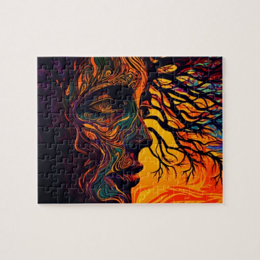 木としての母なる地球 ジグソーパズル (横)