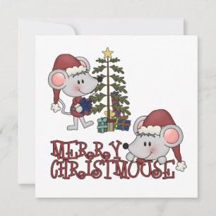 木とのメリーなChristmouse シーズンカード