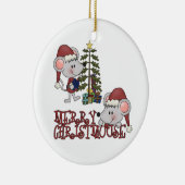 木とのメリーなChristmouse セラミックオーナメント (右)
