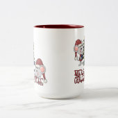 木とのメリーなChristmouse ツートーンマグカップ (中央)