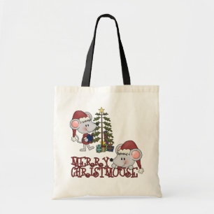 木とのメリーなChristmouse トートバッグ