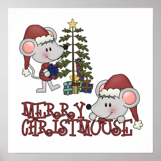 木とのメリーなChristmouse ポスター (正面)