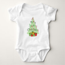 木とプレゼントが咲き乱れる聖降誕祭の文字