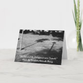 木とランプの柱は友だちだった カード (裏面)