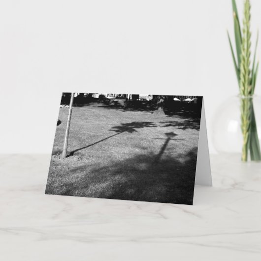 木とランプの柱は友だちだった カード (正面)