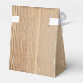 木とレースのエレガントな結婚式の好意ボックス フェイバーボックス (裏面サイド)