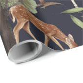 木と動物 ラッピングペーパー (ロールコーナー)