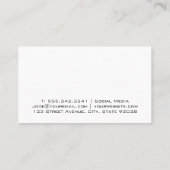 木と山 |アウトドア自然 名刺 (裏面)