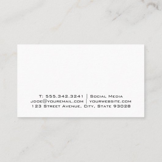 木と山 |アウトドア自然 名刺 (裏面)