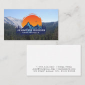 木と山 |アウトドア自然 名刺 (正面/裏面)