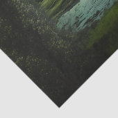 木と川の切り離し付きの満月 薄葉紙 (詳細)