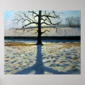 木と影のカークアビーダービシャー ポスター (正面)