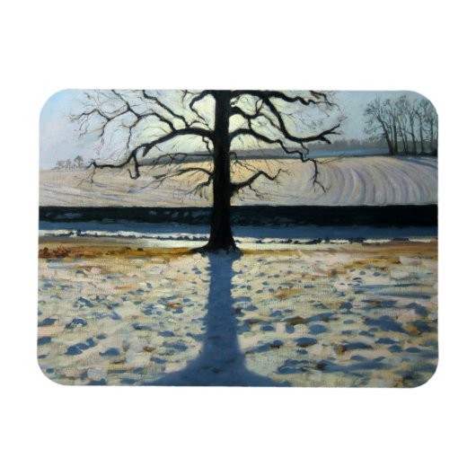 木と影のカークアビーダービシャー マグネット (横)