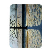 木と影のカークアビーダービシャー マグネット (縦)