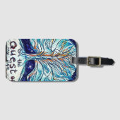 木と星で人生を歩む ラゲッジタグ (正面横)