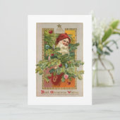 木と星と父飾のクリスマス シーズンカード (スタンド正面)