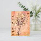 木と未知のシンボルを持つ古代の謎 ポストカード (スタンド正面)