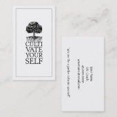 木と根のライフコーチを養う 名刺 (正面/裏面)