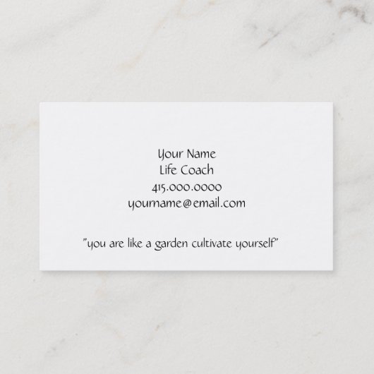 木と根のライフコーチを養う 名刺 (裏面)