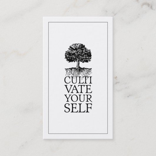 木と根のライフコーチを養う 名刺 (正面)