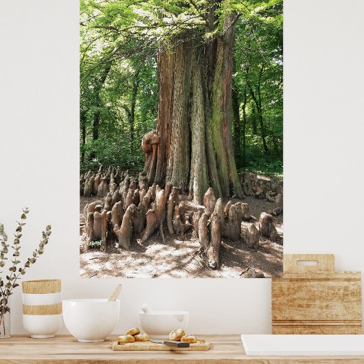 木と根 ポスター (キッチン)