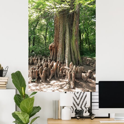 木と根 ポスター (ホームオフィス)