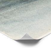 木と水のある風景 ポスター (角)