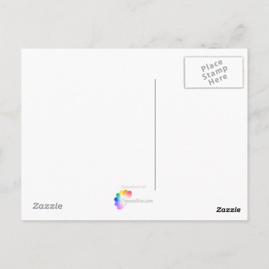 木と池 – はがき (裏面)