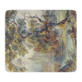 木と池(John Ruskin) カッティングボード (正面)