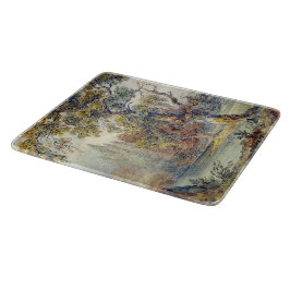 木と池(John Ruskin) カッティングボード